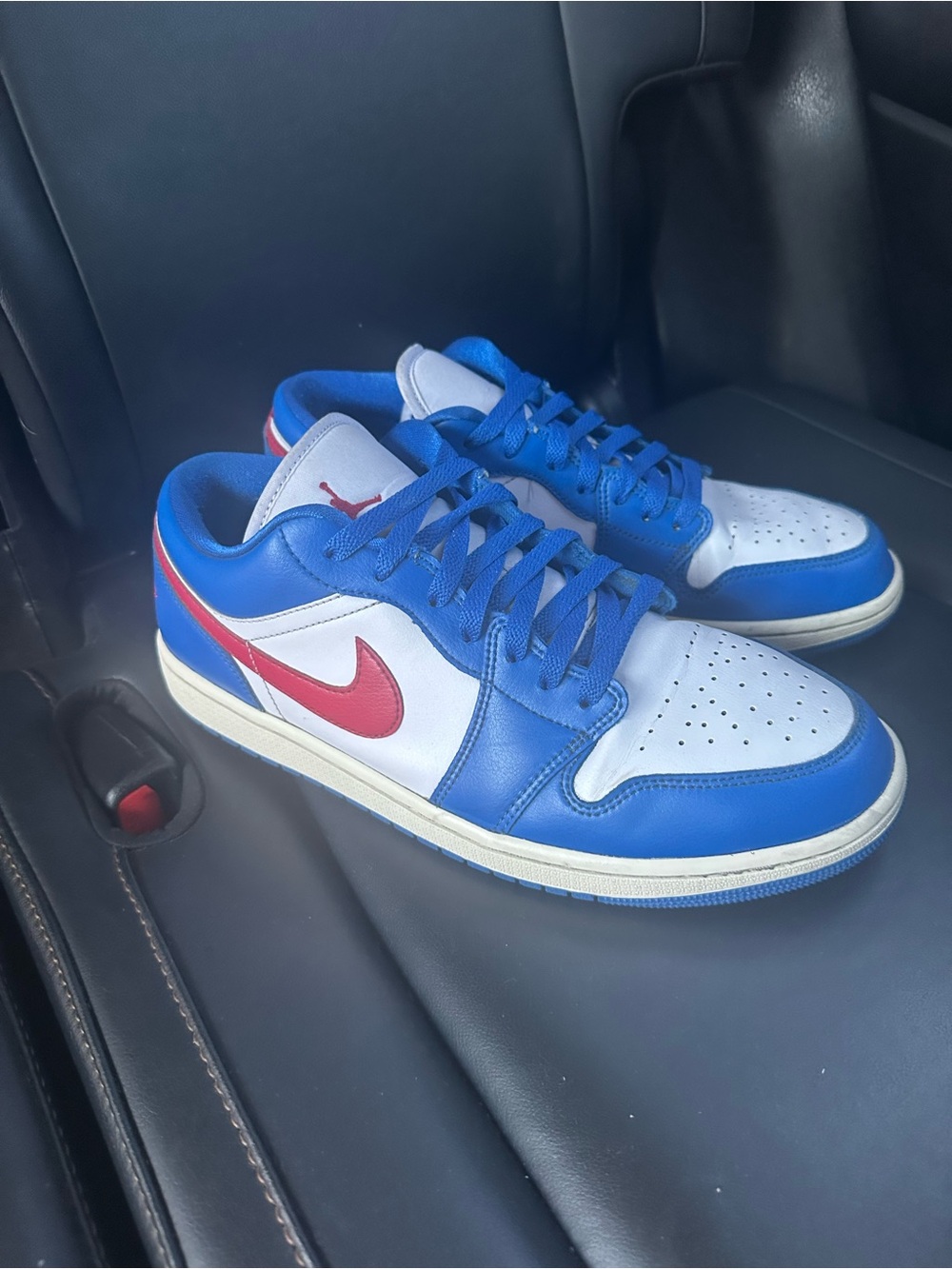 Nike air Jordan retro 1 low sport blue gym red size 12 women’s / 10.5 men’s